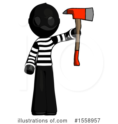 Royalty-Free (RF) Black Design Mascot Clipart Illustration by Leo Blanchette - Stock Sample #1558957
