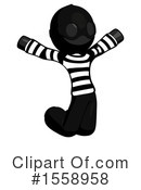Black Design Mascot Clipart #1558958 by Leo Blanchette