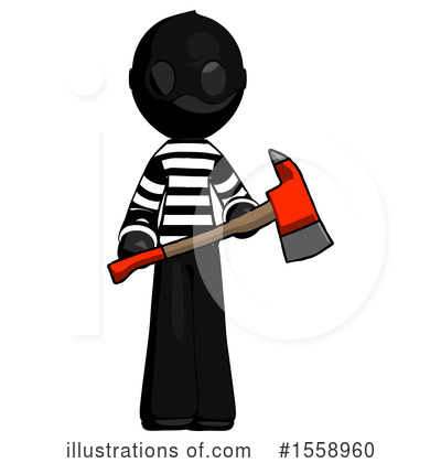 Royalty-Free (RF) Black Design Mascot Clipart Illustration by Leo Blanchette - Stock Sample #1558960
