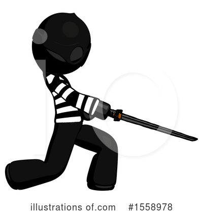 Royalty-Free (RF) Black Design Mascot Clipart Illustration by Leo Blanchette - Stock Sample #1558978