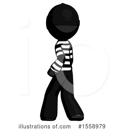 Royalty-Free (RF) Black Design Mascot Clipart Illustration by Leo Blanchette - Stock Sample #1558979