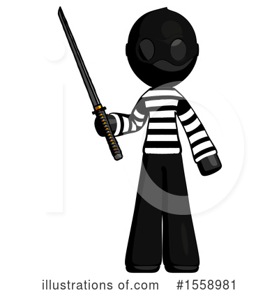 Royalty-Free (RF) Black Design Mascot Clipart Illustration by Leo Blanchette - Stock Sample #1558981