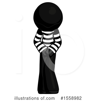 Royalty-Free (RF) Black Design Mascot Clipart Illustration by Leo Blanchette - Stock Sample #1558982