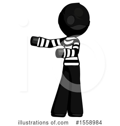 Royalty-Free (RF) Black Design Mascot Clipart Illustration by Leo Blanchette - Stock Sample #1558984