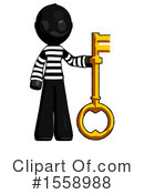 Black Design Mascot Clipart #1558988 by Leo Blanchette