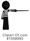 Black Design Mascot Clipart #1558993 by Leo Blanchette