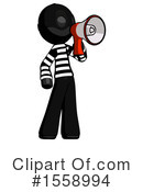 Black Design Mascot Clipart #1558994 by Leo Blanchette