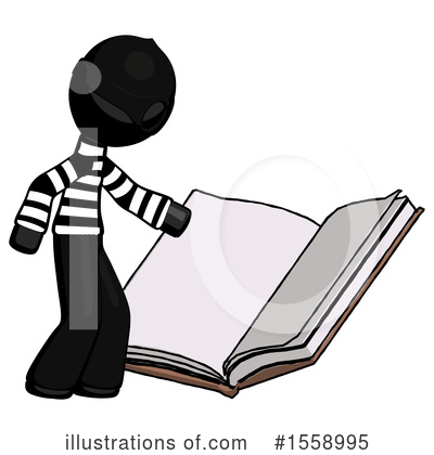 Royalty-Free (RF) Black Design Mascot Clipart Illustration by Leo Blanchette - Stock Sample #1558995