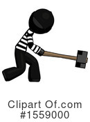 Black Design Mascot Clipart #1559000 by Leo Blanchette