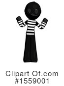 Black Design Mascot Clipart #1559001 by Leo Blanchette