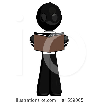 Royalty-Free (RF) Black Design Mascot Clipart Illustration by Leo Blanchette - Stock Sample #1559005