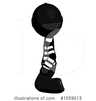 Royalty-Free (RF) Black Design Mascot Clipart Illustration by Leo Blanchette - Stock Sample #1559013