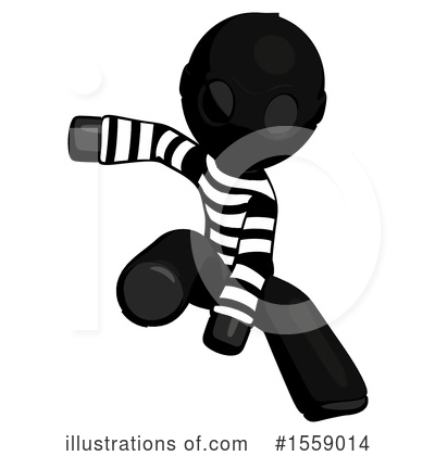 Royalty-Free (RF) Black Design Mascot Clipart Illustration by Leo Blanchette - Stock Sample #1559014