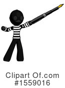 Black Design Mascot Clipart #1559016 by Leo Blanchette