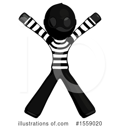 Royalty-Free (RF) Black Design Mascot Clipart Illustration by Leo Blanchette - Stock Sample #1559020