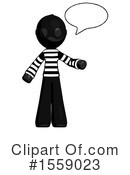 Black Design Mascot Clipart #1559023 by Leo Blanchette