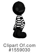 Black Design Mascot Clipart #1559030 by Leo Blanchette
