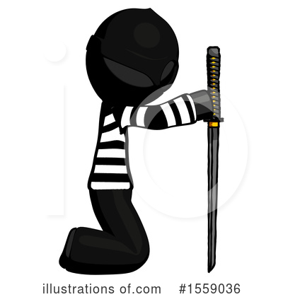 Royalty-Free (RF) Black Design Mascot Clipart Illustration by Leo Blanchette - Stock Sample #1559036