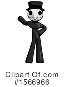 Black Design Mascot Clipart #1566966 by Leo Blanchette