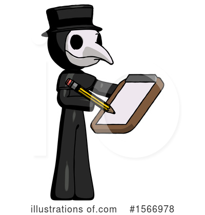 Royalty-Free (RF) Black Design Mascot Clipart Illustration by Leo Blanchette - Stock Sample #1566978