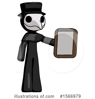 Royalty-Free (RF) Black Design Mascot Clipart Illustration by Leo Blanchette - Stock Sample #1566979
