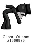 Black Design Mascot Clipart #1566985 by Leo Blanchette