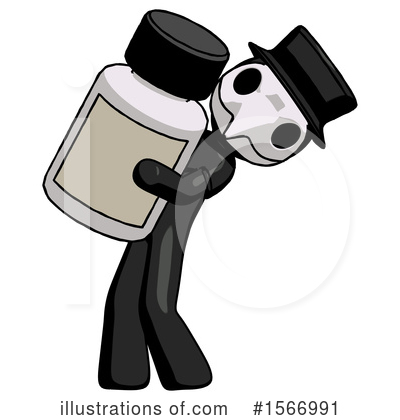 Royalty-Free (RF) Black Design Mascot Clipart Illustration by Leo Blanchette - Stock Sample #1566991