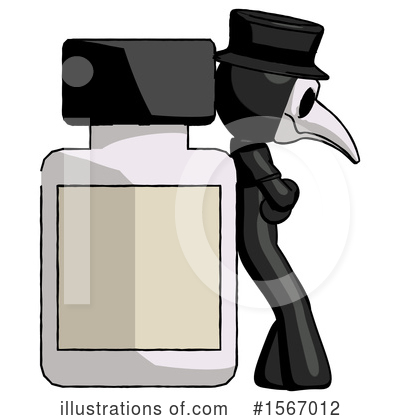 Royalty-Free (RF) Black Design Mascot Clipart Illustration by Leo Blanchette - Stock Sample #1567012