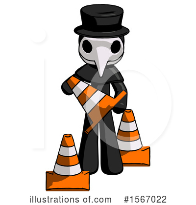 Royalty-Free (RF) Black Design Mascot Clipart Illustration by Leo Blanchette - Stock Sample #1567022
