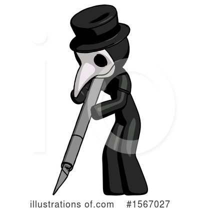 Royalty-Free (RF) Black Design Mascot Clipart Illustration by Leo Blanchette - Stock Sample #1567027