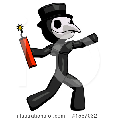 Royalty-Free (RF) Black Design Mascot Clipart Illustration by Leo Blanchette - Stock Sample #1567032