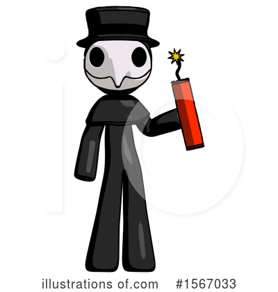 Royalty-Free (RF) Black Design Mascot Clipart Illustration by Leo Blanchette - Stock Sample #1567033