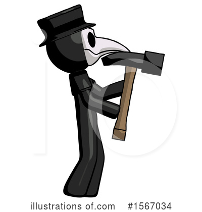 Royalty-Free (RF) Black Design Mascot Clipart Illustration by Leo Blanchette - Stock Sample #1567034