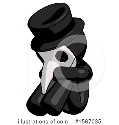 Royalty-Free (RF) Black Design Mascot Clipart Illustration by Leo Blanchette - Stock Sample #1567035