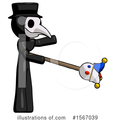 Royalty-Free (RF) Black Design Mascot Clipart Illustration by Leo Blanchette - Stock Sample #1567039