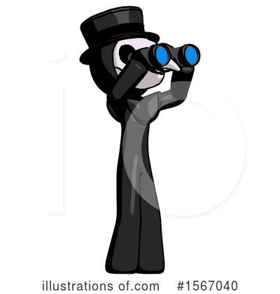 Royalty-Free (RF) Black Design Mascot Clipart Illustration by Leo Blanchette - Stock Sample #1567040