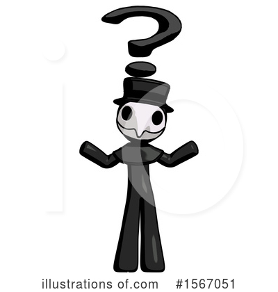Royalty-Free (RF) Black Design Mascot Clipart Illustration by Leo Blanchette - Stock Sample #1567051