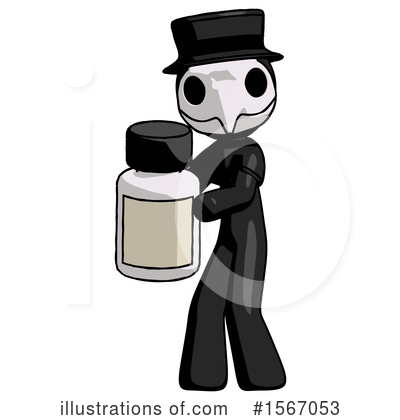 Royalty-Free (RF) Black Design Mascot Clipart Illustration by Leo Blanchette - Stock Sample #1567053