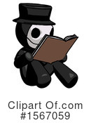 Black Design Mascot Clipart #1567059 by Leo Blanchette