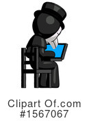 Black Design Mascot Clipart #1567067 by Leo Blanchette