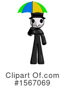 Black Design Mascot Clipart #1567069 by Leo Blanchette