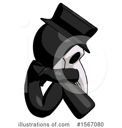 Royalty-Free (RF) Black Design Mascot Clipart Illustration by Leo Blanchette - Stock Sample #1567080