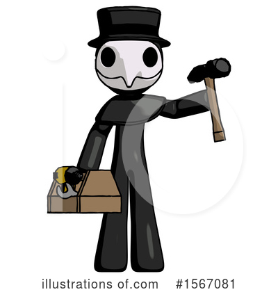 Royalty-Free (RF) Black Design Mascot Clipart Illustration by Leo Blanchette - Stock Sample #1567081