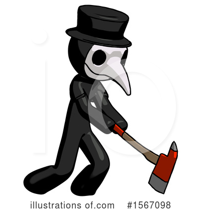 Royalty-Free (RF) Black Design Mascot Clipart Illustration by Leo Blanchette - Stock Sample #1567098