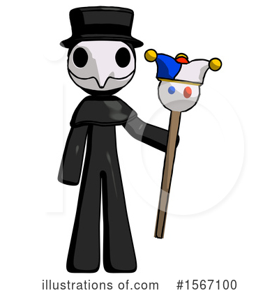 Royalty-Free (RF) Black Design Mascot Clipart Illustration by Leo Blanchette - Stock Sample #1567100