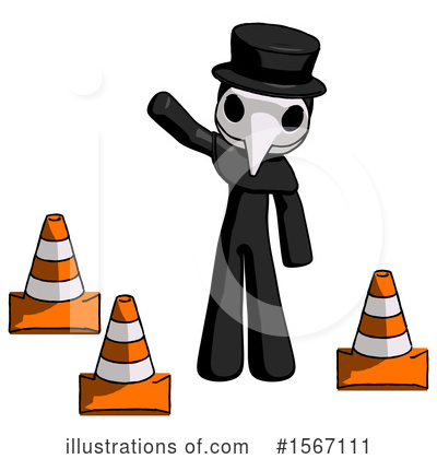 Royalty-Free (RF) Black Design Mascot Clipart Illustration by Leo Blanchette - Stock Sample #1567111