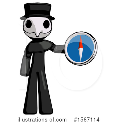 Royalty-Free (RF) Black Design Mascot Clipart Illustration by Leo Blanchette - Stock Sample #1567114