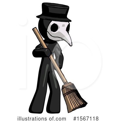 Royalty-Free (RF) Black Design Mascot Clipart Illustration by Leo Blanchette - Stock Sample #1567118