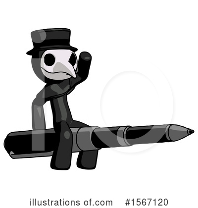 Royalty-Free (RF) Black Design Mascot Clipart Illustration by Leo Blanchette - Stock Sample #1567120