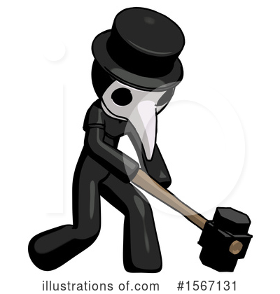 Royalty-Free (RF) Black Design Mascot Clipart Illustration by Leo Blanchette - Stock Sample #1567131